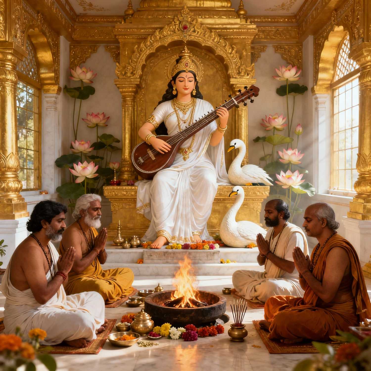 Saraswati-Puja-&-Yagna Saraswati-Puja-&-Yagna